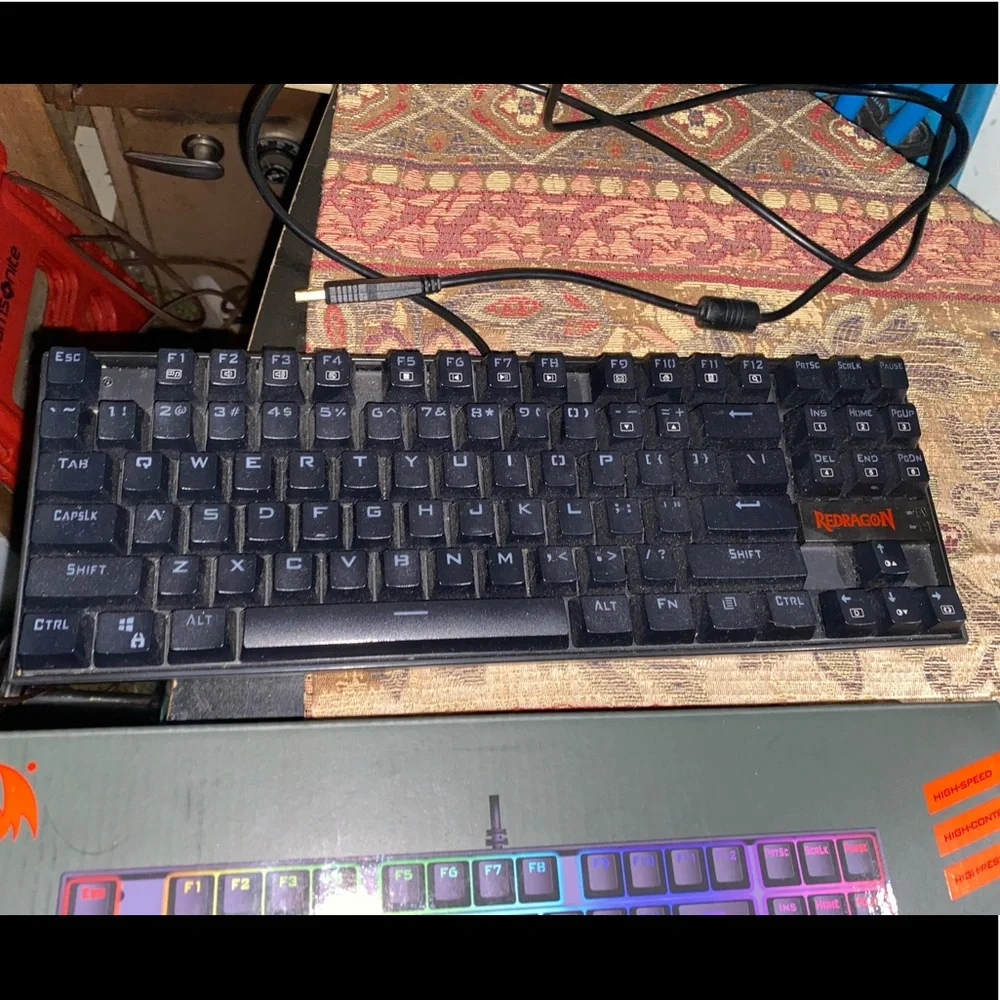 KUMARA K552 LED Rainbow Backlit Wired Keyboard